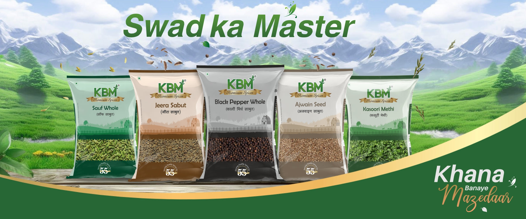 Buy Premium Indian Spices & Masalas Online | KBM Foods