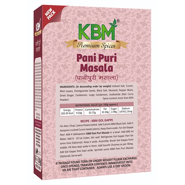 KBM Pani Puri Masala - KBM Foods